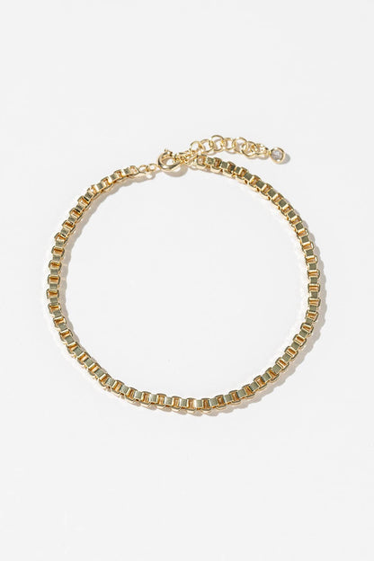 Minimalist Venetian Box Chain Bracelet