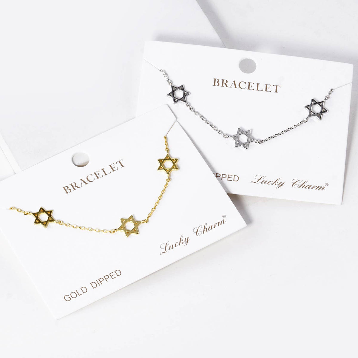 Star of David Delicate Charm Bracelet
