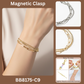 3-in-1 Layered Chain Bracelet with Easy Magnetic Clasp