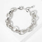 Textured Mixed Link Chain Bracelet