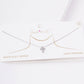 Gold Square-Set Cross Necklace