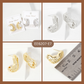 Filigree 25mm Organic-Shaped Hoop Earrings