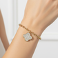 Pavé Cubic Zirconia Clover Bracelet
