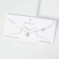 Gold Dipped Cubic Zirconia Pave Sea Life Starfish Necklace