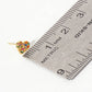Pave-Set 6mm Tiny Heart 18K-Gold-Dipped Brass Earrings