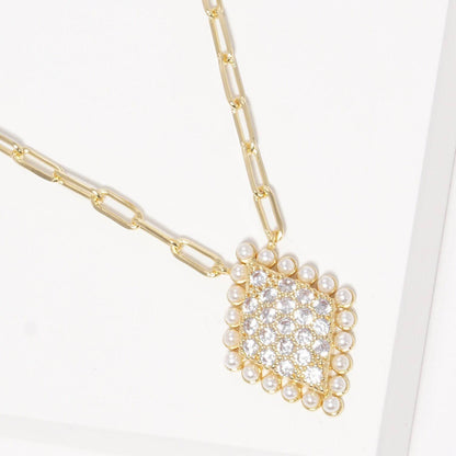 Freshwater Pearl Outline Necklace