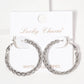Gold Plated Twisted Braided Hoop Earrings