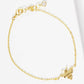 Minimalist Bee Charm Bracelet