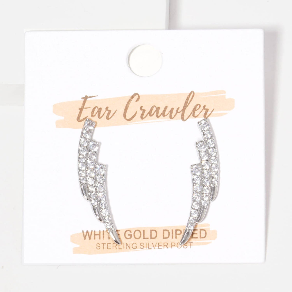 Pavé Lightning Bolt Ear Crawlers