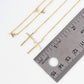Satellite-Style Triangle & Cross Drop 18K-Gold-Dipped Face