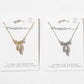 Crystal Ribbon Bow Pendant Necklace – 3D Sculpted Bow