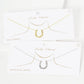 Gold Plated Horseshoe Necklace