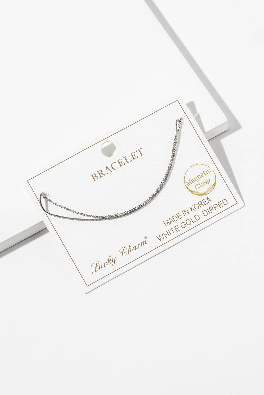 Minimalist Double-Row Magnetic Clasp Bracelet