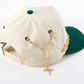 Cap & Clothing Pin Chain with Rosary Cross