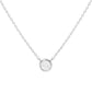 Gold Plated Round Brilliant Cut Necklace