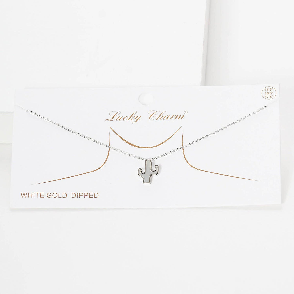 White Shelled Cactus Necklace