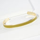 18K GOLD DIPPED ENAMEL COLOR GAME DAY CUFF BRACELET