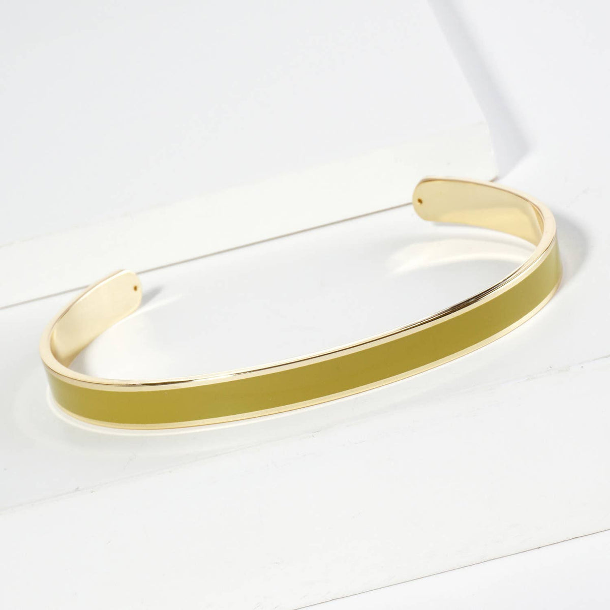18K GOLD DIPPED ENAMEL COLOR GAME DAY CUFF BRACELET