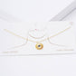 Gold Plated Evil Eye Sunburst Necklace
