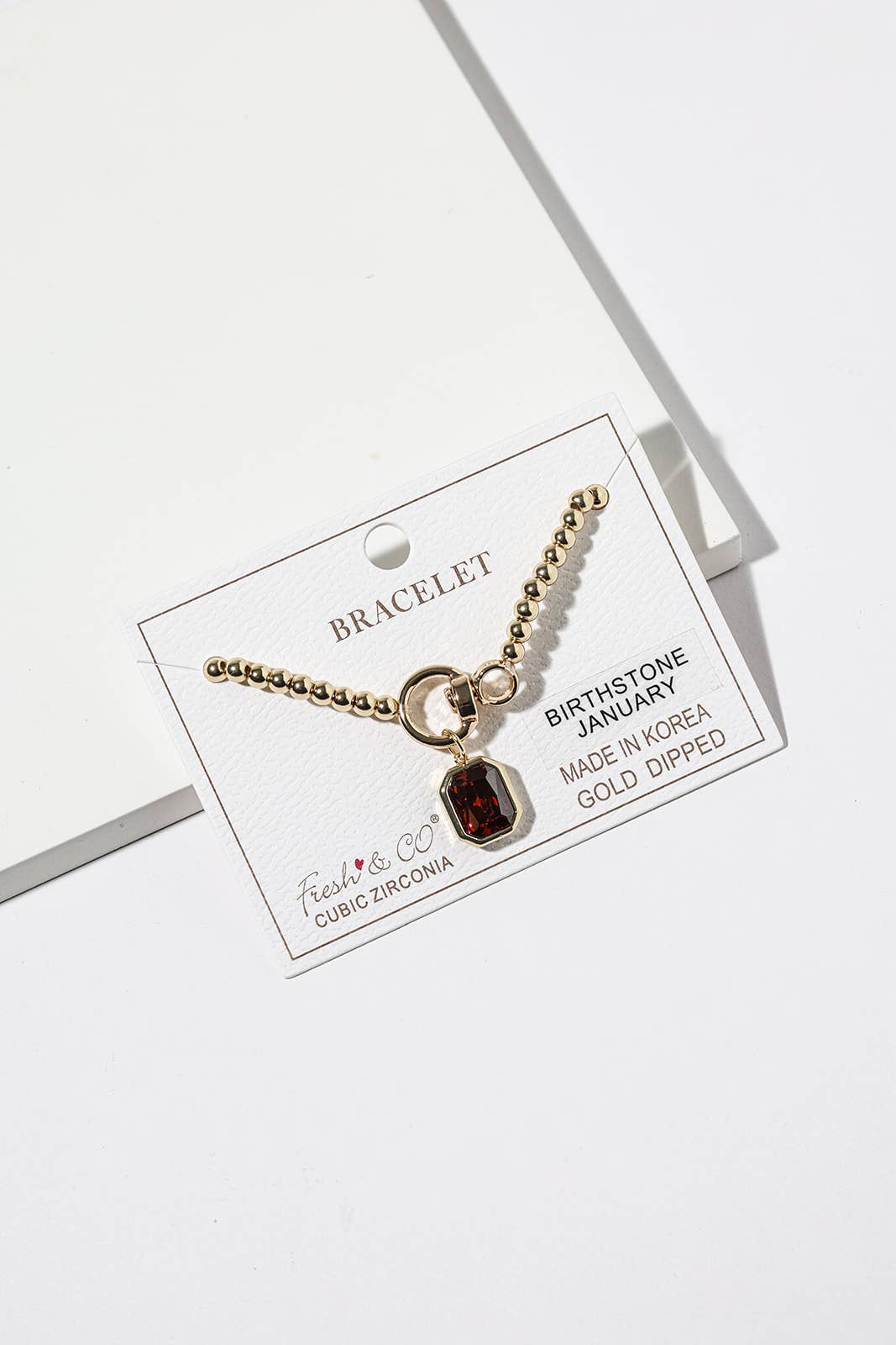 Elegant Birthstone Charm Bracelet