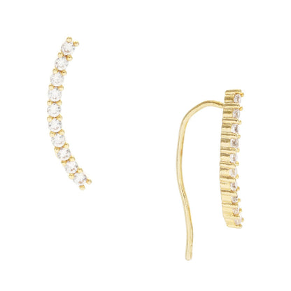 Dainty Cubic Zirconia Ear Crawlers