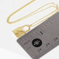 Gold Plated Love Lock Necklace