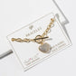 Pavé Cubic Zirconia Heart Toggle Bracelet