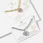 Pave Heart Charm Link Bracelet with Magnetic Clasp