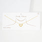 Gold Plated Opal Multicolor Heart Necklace