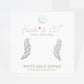Gold Angel Wing Ear Post Earrings