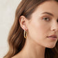 Twisted Geometric Hoop Earrings