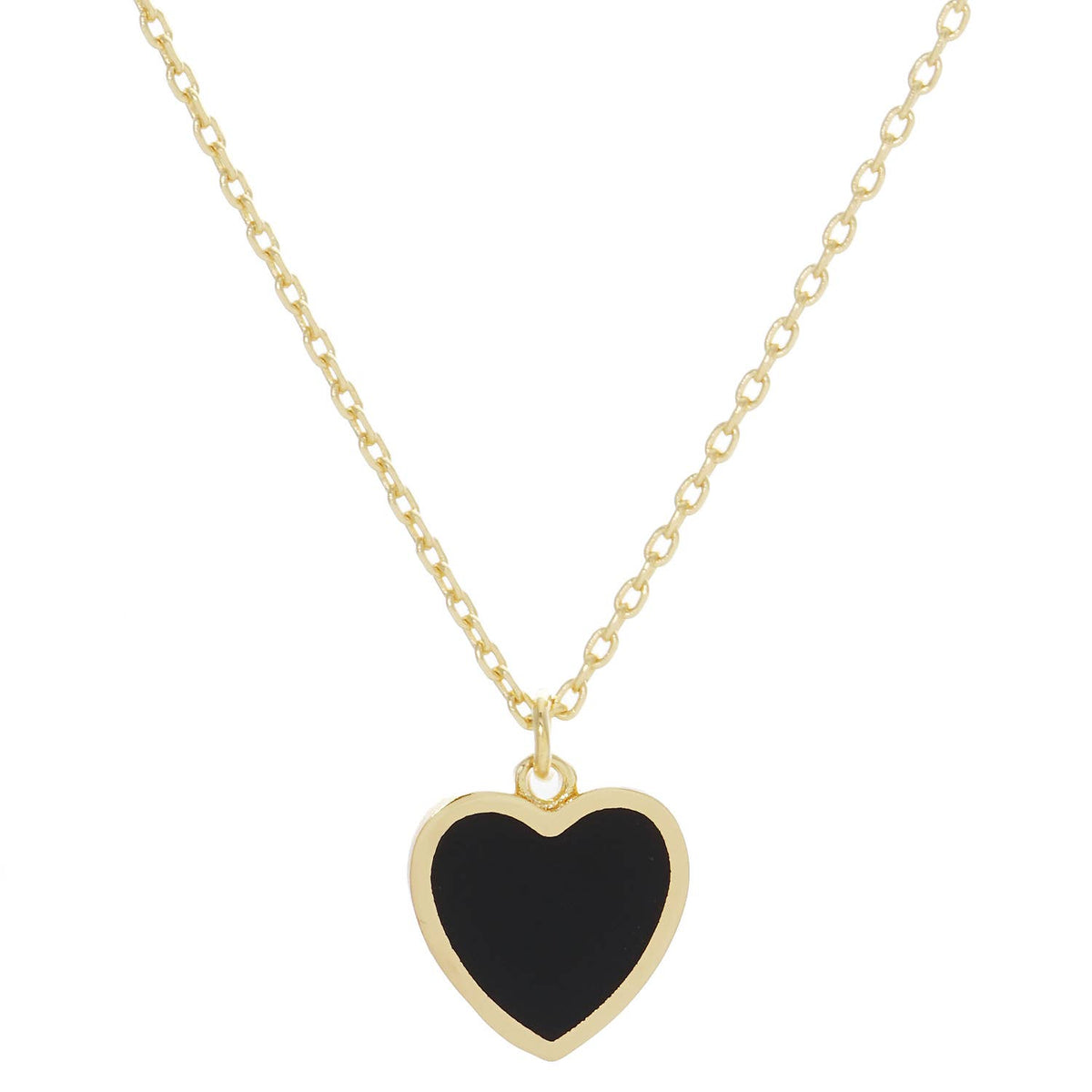 Gold Plated Multicolor Heart Necklace