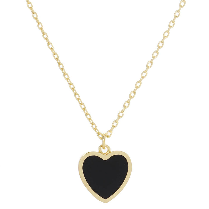 Gold Plated Multicolor Heart Necklace