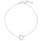 Gold Plated Initial Letter Bracelet