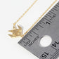 18K Gold Dipped Brass Paper Fish Pendant Necklace