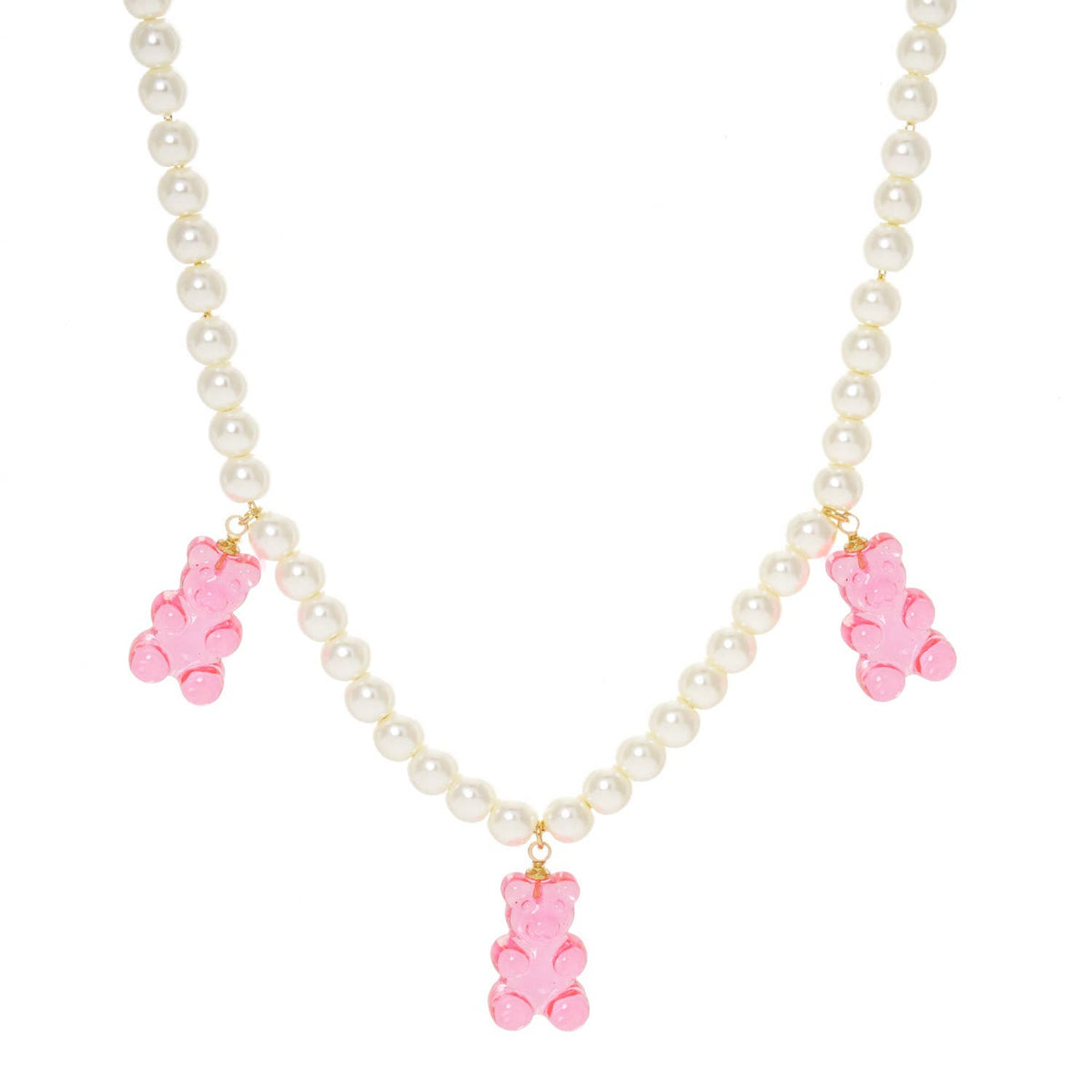 Multicolor Beaded Gummy Bear Necklace