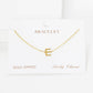 Gold Plated Initial Letter Bracelet