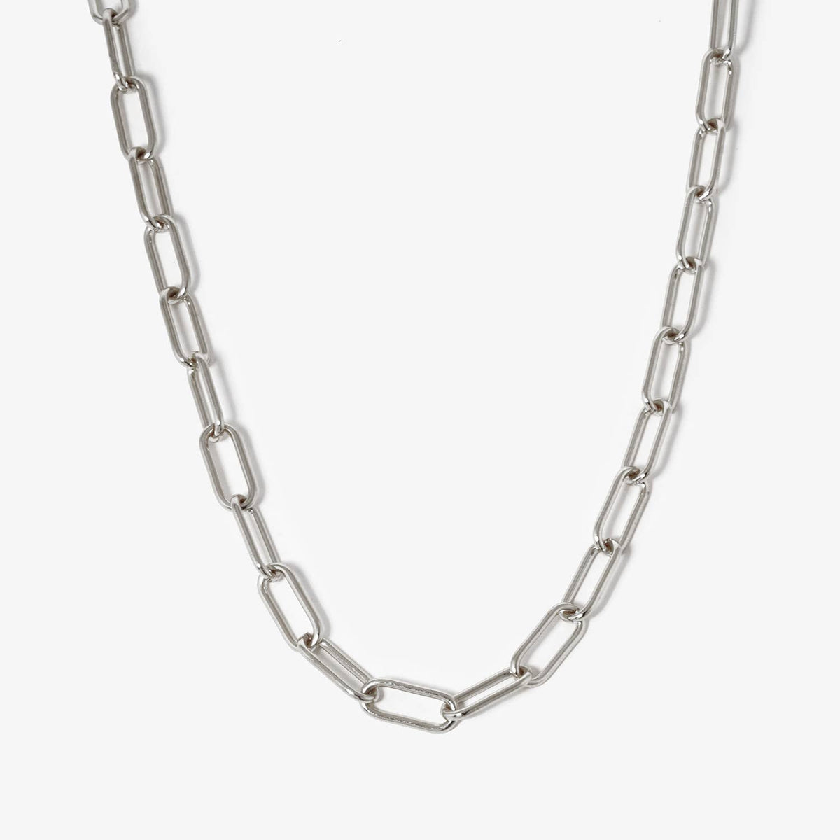 Handcrafted Paperclip Link Chain Necklace