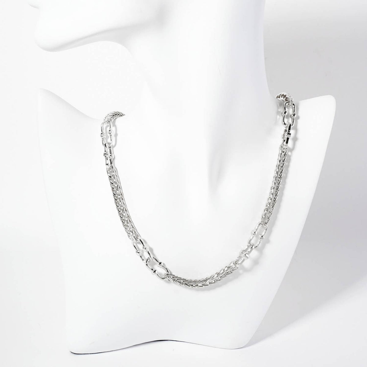 18K-Gold-Dipped Polished Brass 5mm Wheat-Chain Necklace