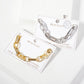 Mixed Texture U-Link Chain Bracelet