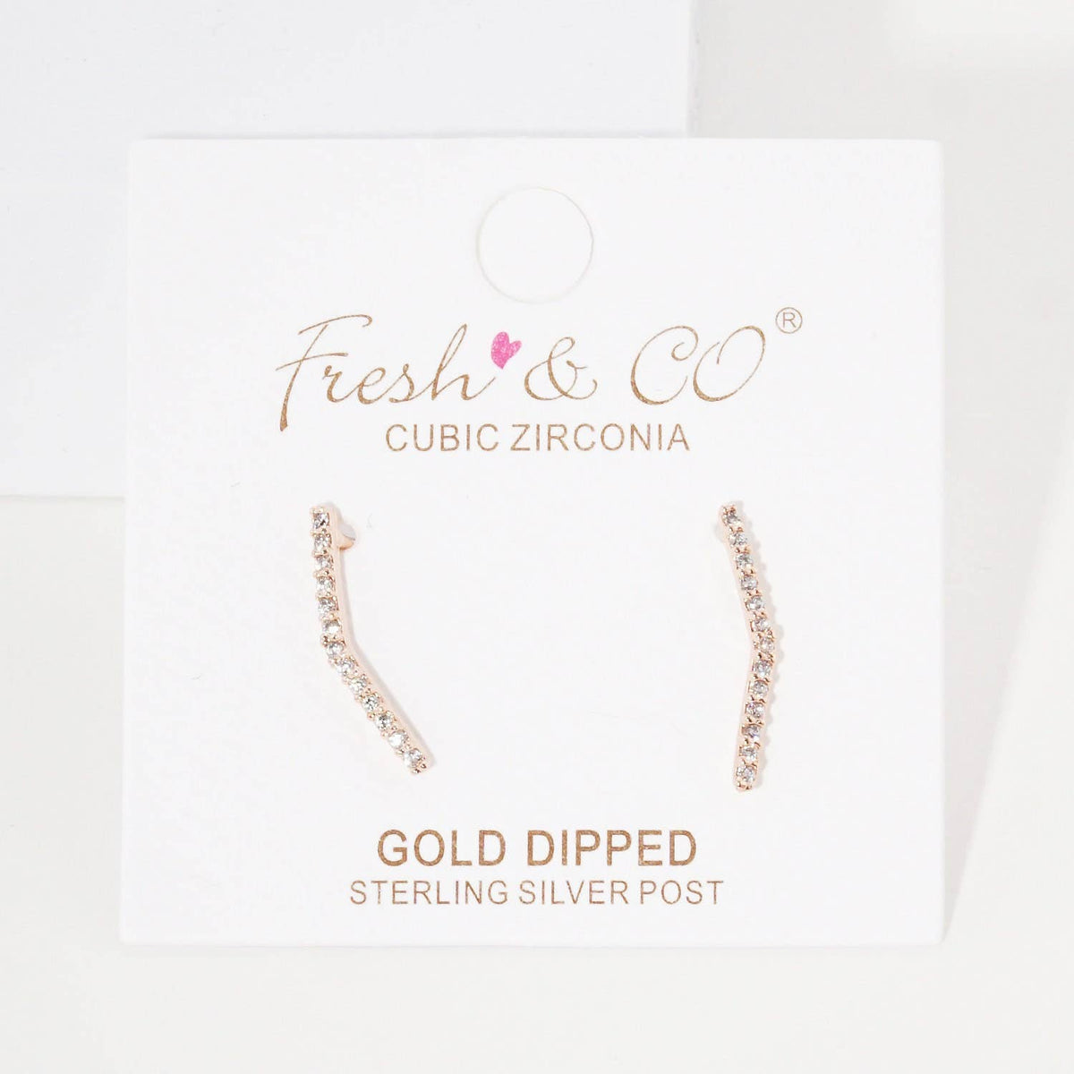 Gold Mini Threader Ear Climber Earrings