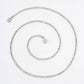 8mm Round Bezel-Set 18K-Gold-Dipped 3mm Crystal Face-Chain