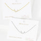 Dainty Pave Crescent Moon Chain Bracelet