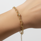 Magnetic Clasp Two-Row Paperclip Chain Bracelet