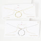 Gold Beaded Ring Necklace