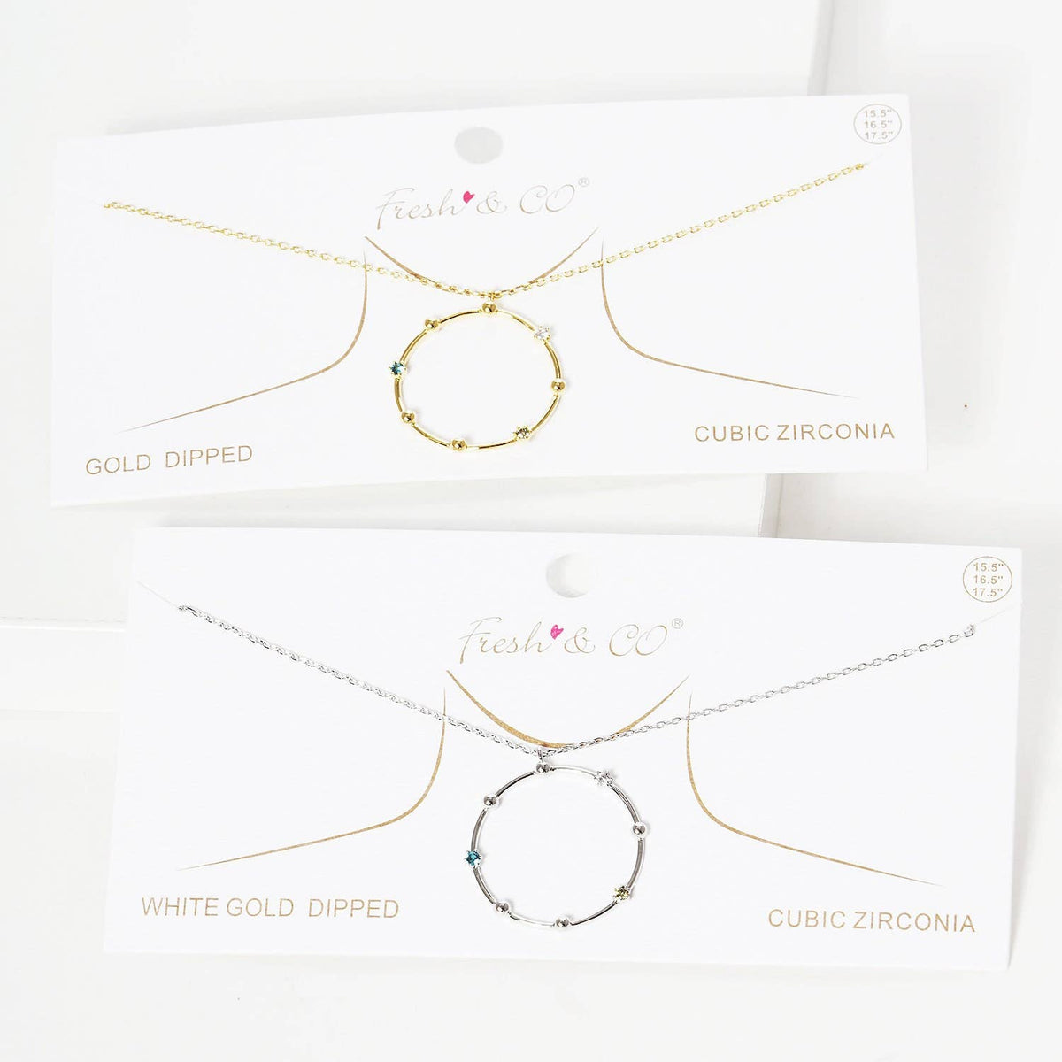 Gold Beaded Ring Necklace
