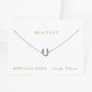 Gold Plated Initial Letter Bracelet