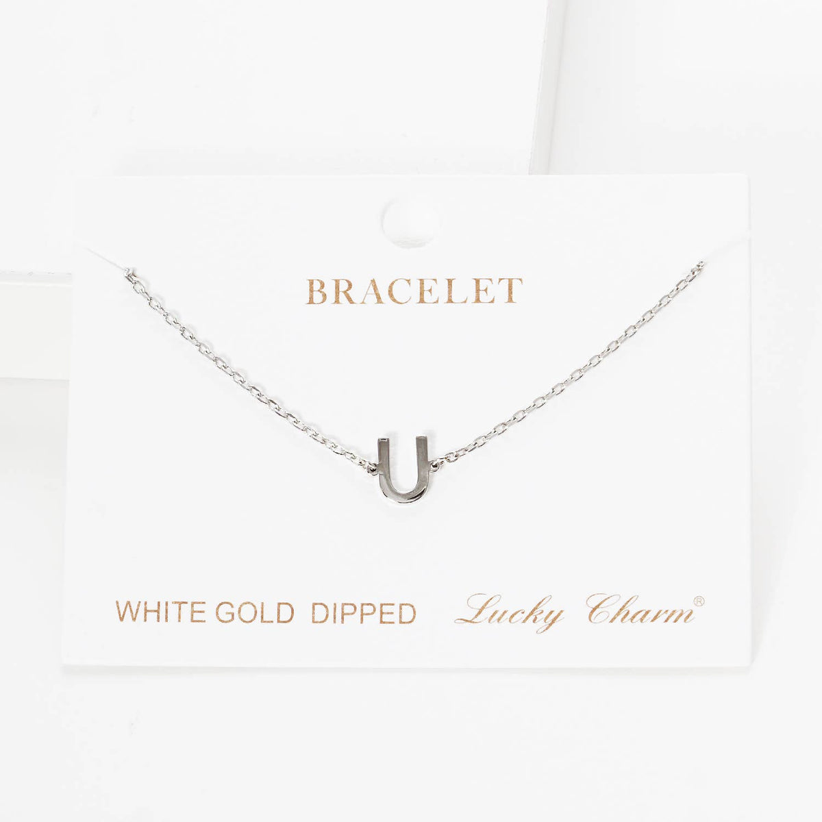 Gold Plated Initial Letter Bracelet