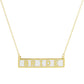Gold Plated Mini Bar BRIDE Necklace