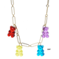 Multicolor Beaded Gummy Bear Necklace
